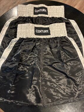 2pr Century Kick Boxing/Martial Arts Black and White Shorts NWOT